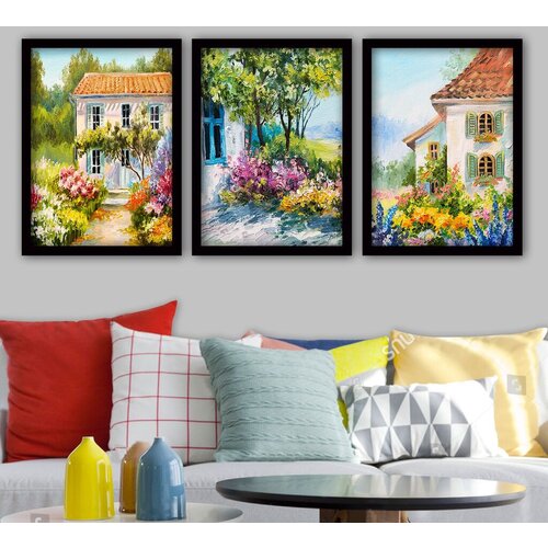 Wallity Set uramljenih slika 3SC200, 3 Dela Cene