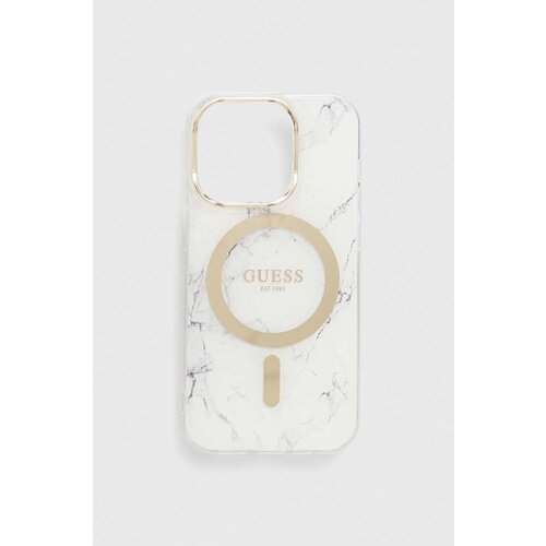 Guess Etui za telefon iPhone 14 Pro 6.1&amp;quot; bela barva Slike