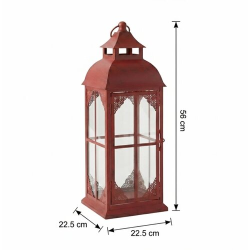  Dekorativna lanterna REDY 56 cm crvena Slike