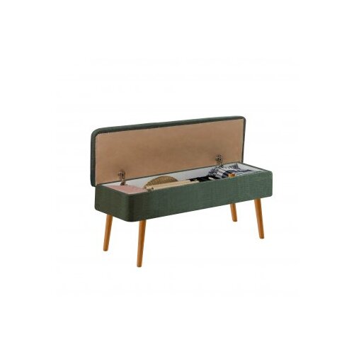 Hanah home Trpezarijska klupa Vina 1070 110x50x40cm Bež-Zelena Slike