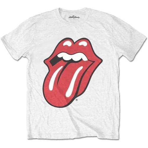 The Rolling Stones Majica Classic Tongue Moška Bela 9 - 10 let