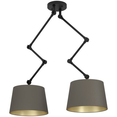 Eglo plafonska lampa PISTUNIO E27 2 grla kapučino/mesing 390199 Slike