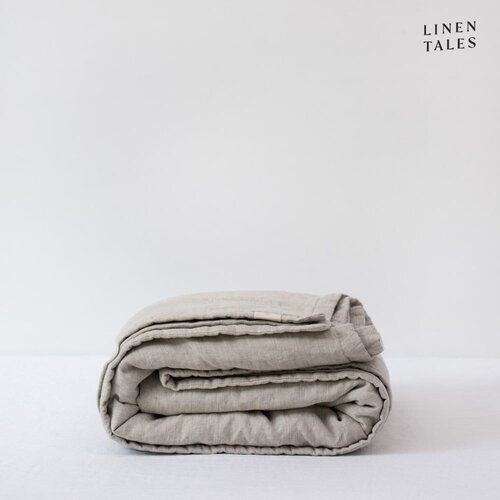 Linen Tales Laneni pro&amp;scaron;iveni prekrivač u prirodnoj boji 220x230 cm Melange &amp;ndash; Slike