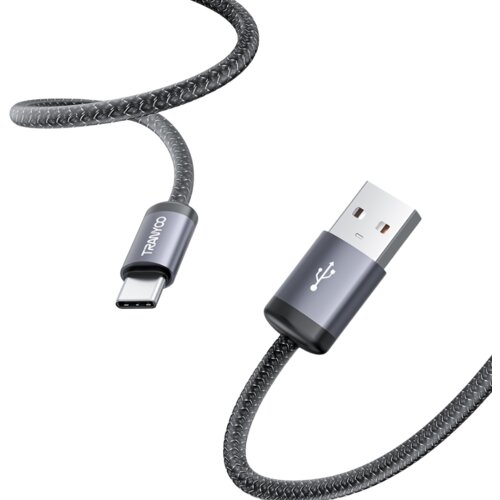 Tranyoo T-S20C kabl usb-a na usb-c, 1m (ojačani), crni Slike