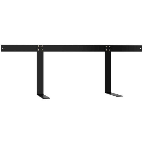  Naslon za sofu od paleta crni 110 cm željezni Slike