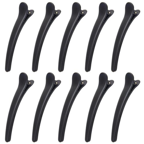 INF Profesionalne frizerske sponke za lase, črne plastike z enim rogljem Black 7,8 cm 2, (21538019) Slike