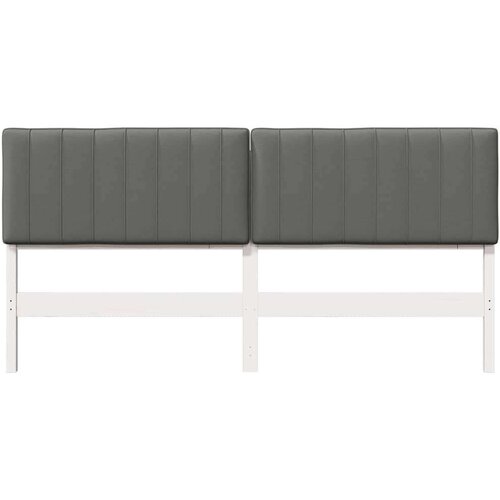 VidaXL tapecirani uzglavlje s uzglavljem bijela i svijetlo siva 180 cm Slike