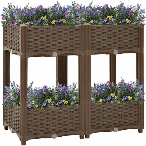  Povi&amp;scaron;ena gredica 80 x 40 x 71 cm od polipropilena Slike