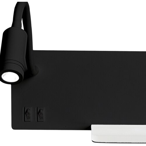  LED zidno svetlo SHELF LED/4W+LED/5W+LED/2W/230V crno Slike