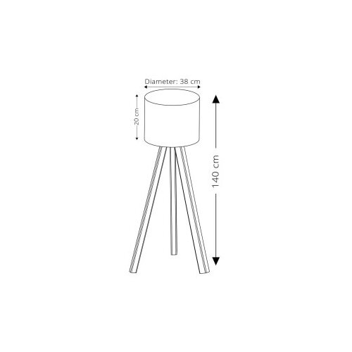 Opviq Podna lampa AYD-1573, Crvena Slike