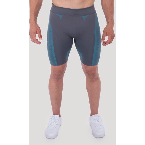 GymBeam OG1 Seamless Shorts Grey/Blue M Cijene
