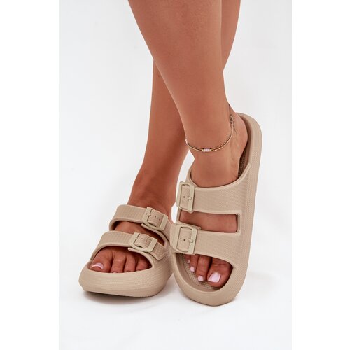 VINCEZA Women Foam Sandals With Buckles Slike