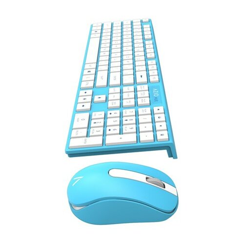 Azio Hue KM508-BU Tastatura i Mis Wireless Plava Slike