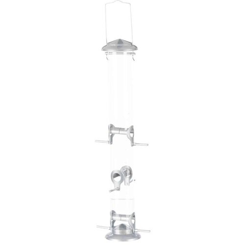  Hranilica za ptice plastika/metal 1300 ml/53 cm Silver Cene