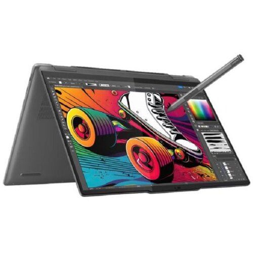 Lenovo Laptop Yoga 7 155H, Intel Core Ultra 7, 14.0" 2880 x 1800p, 16GB, 1TB SSD, Sivi Cene