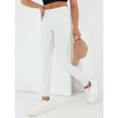DStreet MOLANO Women's Denim Trousers White