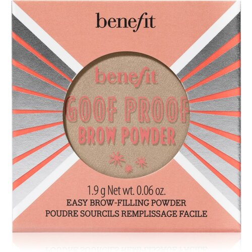 Benefit Goof Proof Brow Powder puder za obrvi odtenek 1 Cool Light Blonde 1,9 g Slike