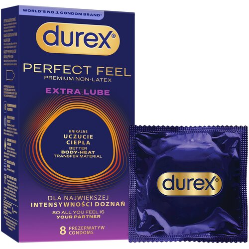 Durex Perfect Feel Extra Lubricated 8 pack Slike