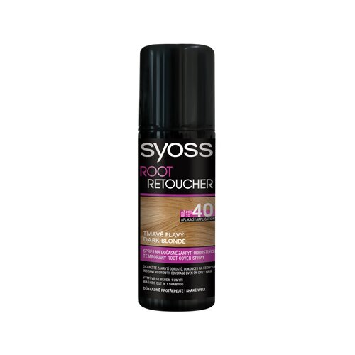 Syoss Root Retoucher Temporary Root Cover Spray barva za lase za barvane lase za svetle lase 120 ml odtenek Dark Blond Cene