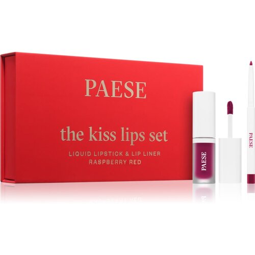 Paese The Kiss Lips Set Raspberry Red darilni set 05 Raspberry Red odtenek Slike