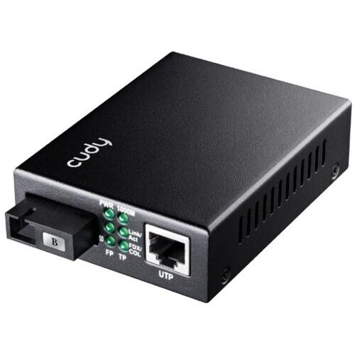 Cudy Gigabitni Ethernet medijski konvertor MC100GSB-40B, WDM BiDi, TX 1550nm / RX 1310nm Slike