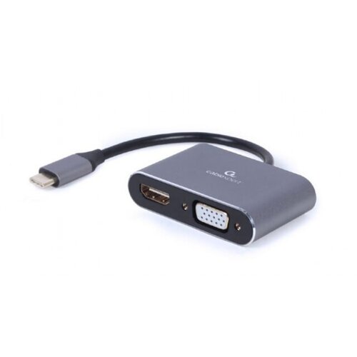  Type-C to HDMI + VGA, adapter kabl, GEMBIRD A-USB3C-HDMIVGA-01 Cene