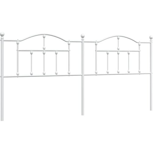 Maison Chic kovinsko posteljno vzglavje - vzglavna omarica - nočna omarica belo 200 cm, (21704134) Slike
