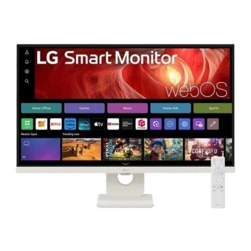 LG Monitor 27 27U731SA-W Smart, IPS, 3840x2160, 2x HDMI, DP, USB-C, bel - - 27 - Bela - 611.8 x 450.9 x 209.9 mm - 5,6 kg - 36 - F - Avtera Slike