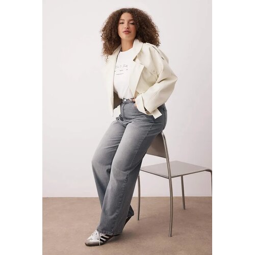 Trendyol Ženske pantalone Tbbss24Cj00050, Sive Cene