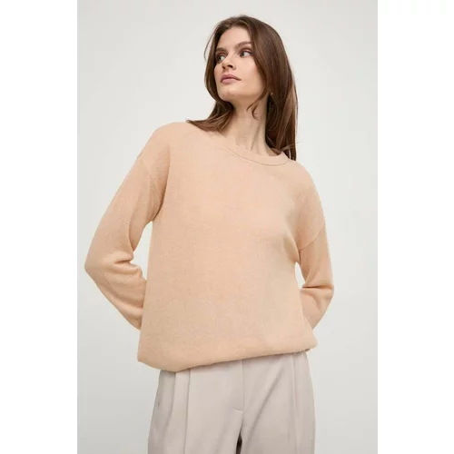 Patrizia Pepe Vuneni pulover za žene, boja: bež, lagani