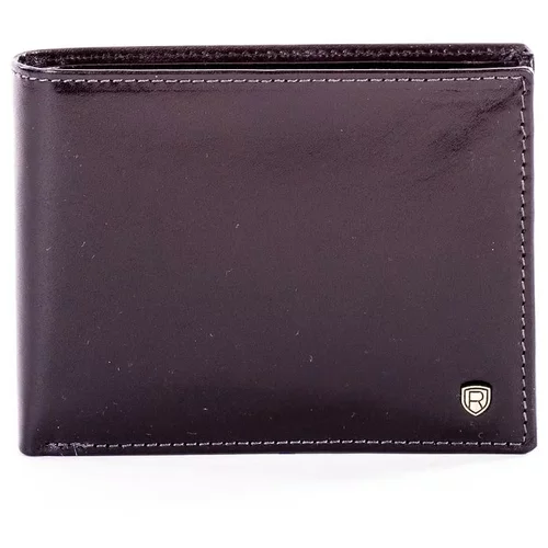 Fashion Hunters Elegant black leather wallet for men