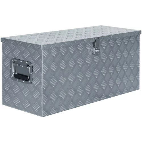  Aluminijska kutija 90,5 x 35 x 40 cm srebrna
