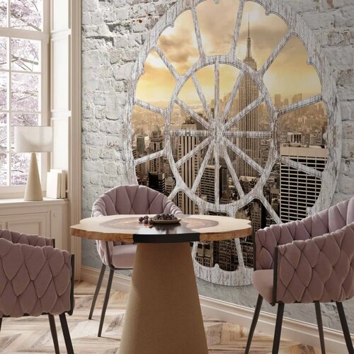  Foto tapeta - New York: A View through the Window 200x140 Vodootporna Slike