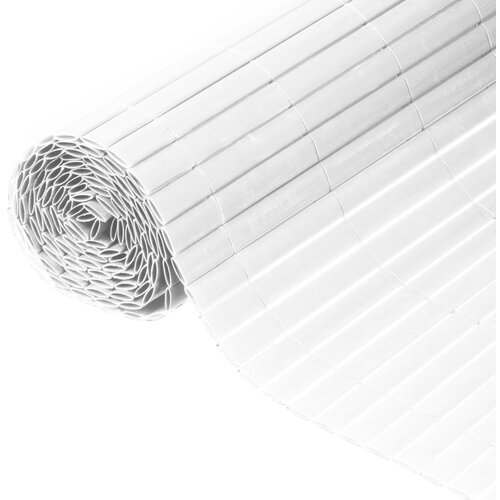 Nature Dvostranska vrtna pregrada PVC 1x3 m bela Cene