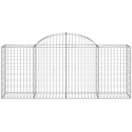  Lučne gabionske ko&amp;scaron;are 20 kom 200x50x80/100cm pocinčano željezo Slike