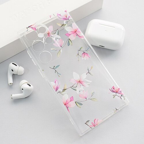 Nanobit Maska za Samsung S24 Ultra/ S928B Print Pink Mangolia Flowers Cene