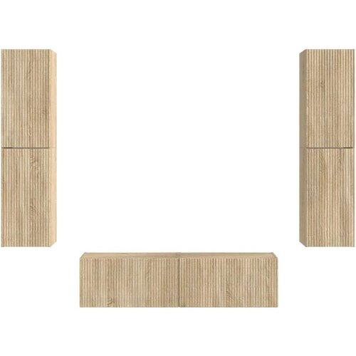 3 pcs Sonoma hrast - - Rjava - 56.59 - 30 x 31 x 60 cm - 2025-vidaXL-Uvoz_2 Slike