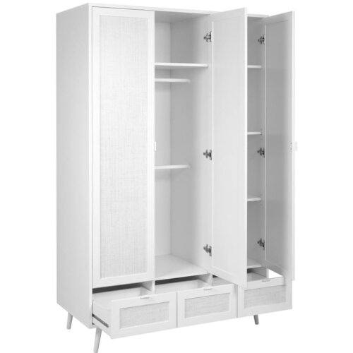 MID.YOU omara za oblačila dili, bela, 120 cm Slike