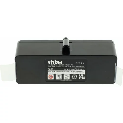VHBW Baterija za iRobot Roomba 500 / 600 / 700 / 800, Li-Ion, 4000 mAh