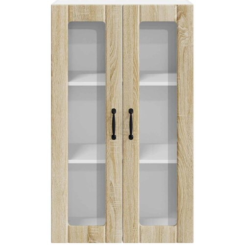  Zidni stakleni ormarić Lucca Hrast sonoma 60 x 31 x 100 cm Slike