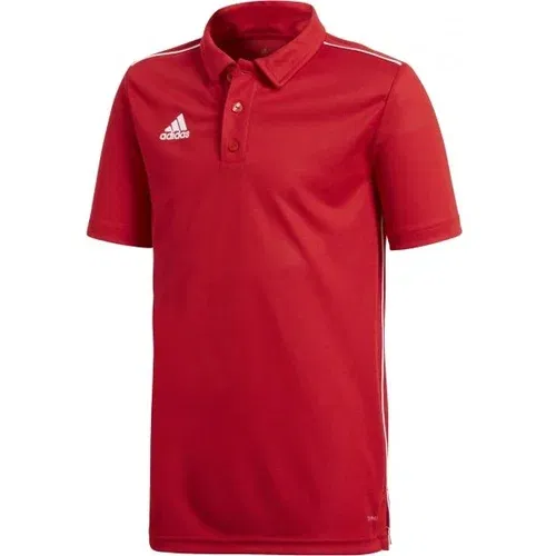 Adidas CORE18 POLO Y Chlapecké polo tričko, crvena, veličina
