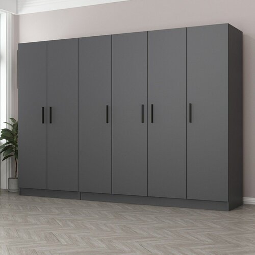 Hanah home Ormar Kale 270x190x52cm Antracit Cene