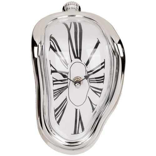  Sat Melting time clock srebrni Slike