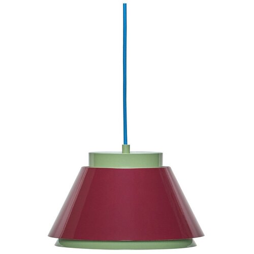 H&amp;uuml;bsch Crvena/zelena metalna viseća svjetiljka &amp;oslash; 25 cm Remi &amp;ndash; Slike