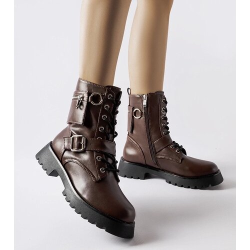 D/CEO Gemre Brown insulated work boots with pouch Manzoni Slike