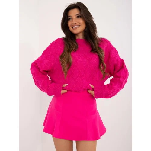 Fashion Hunters Fuchsia flared skirt and shorts with ruffles