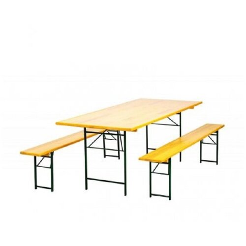 Green Bay STOUT Ba&amp;scaron;tenski set sto + 2 klupe 200 x 90 OUTLET Slike