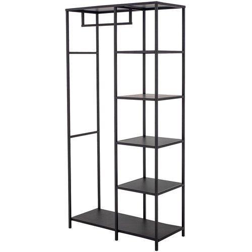 Bloomingville Črno kovinsko stojalo za oblačila 90x183x40 cm Valde &amp;ndash; Slike
