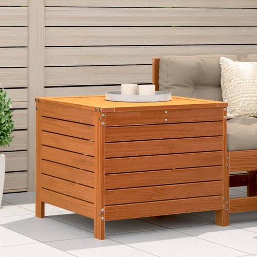  The living store vrtni stolček za noge vo&amp;scaron;čeno rjav 62x63,5x53,5 cm borovina - vrtni stolček za noge, (21446581) Slike