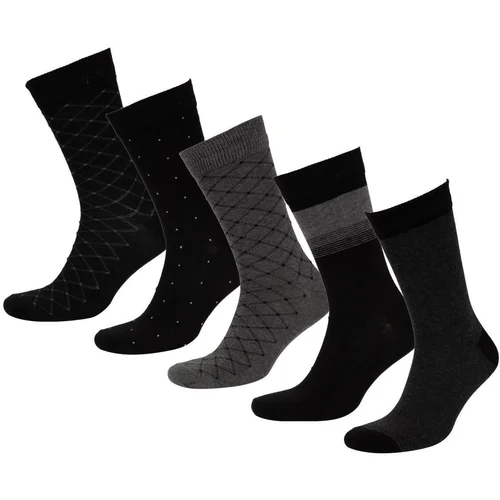 Defacto Men's 5-Piece Cotton Long Socks